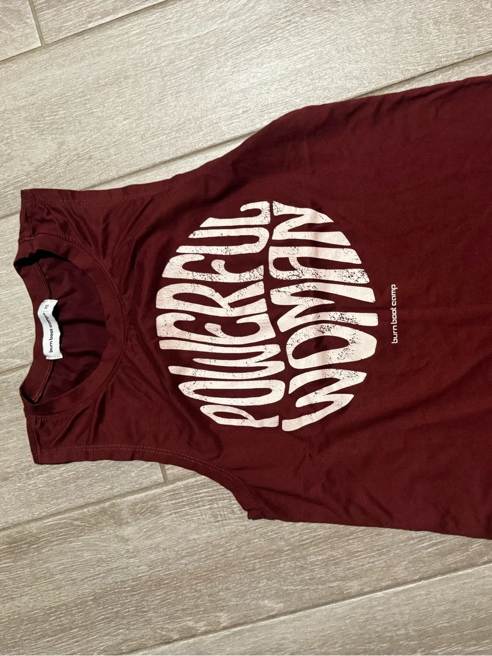 Plungecut Women’s Muscle Tee in Burgundy